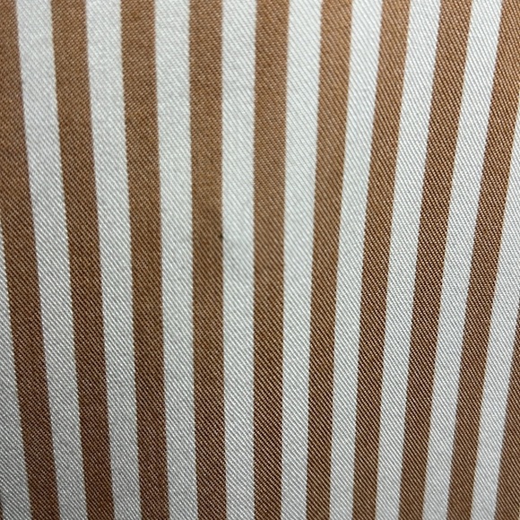 Madewell Striped Button Back Easy V-Neck Dress Size XXS Stripe Earthen Clay - Picture 11 of 11